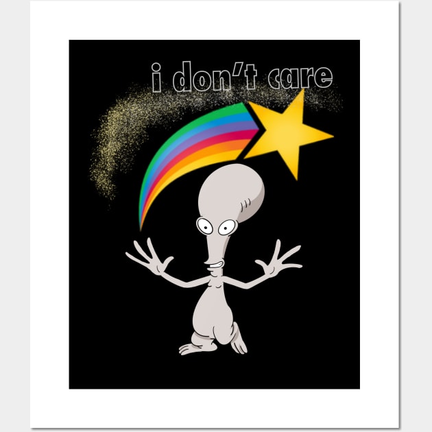 I don’t care! Wall Art by CoffeePot